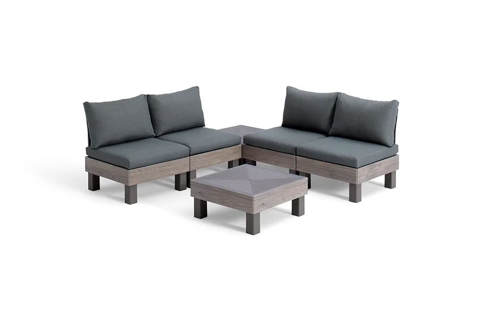 Keter Elements 4-zits Loungeset +2 tafels -