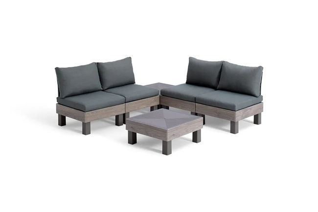 Keter Elements 4-zits Loungeset +2 tafels -