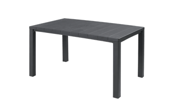 Mesa comedor de exterior Julie 147x90x75 cm - Grafito - Mesas de comedor altas