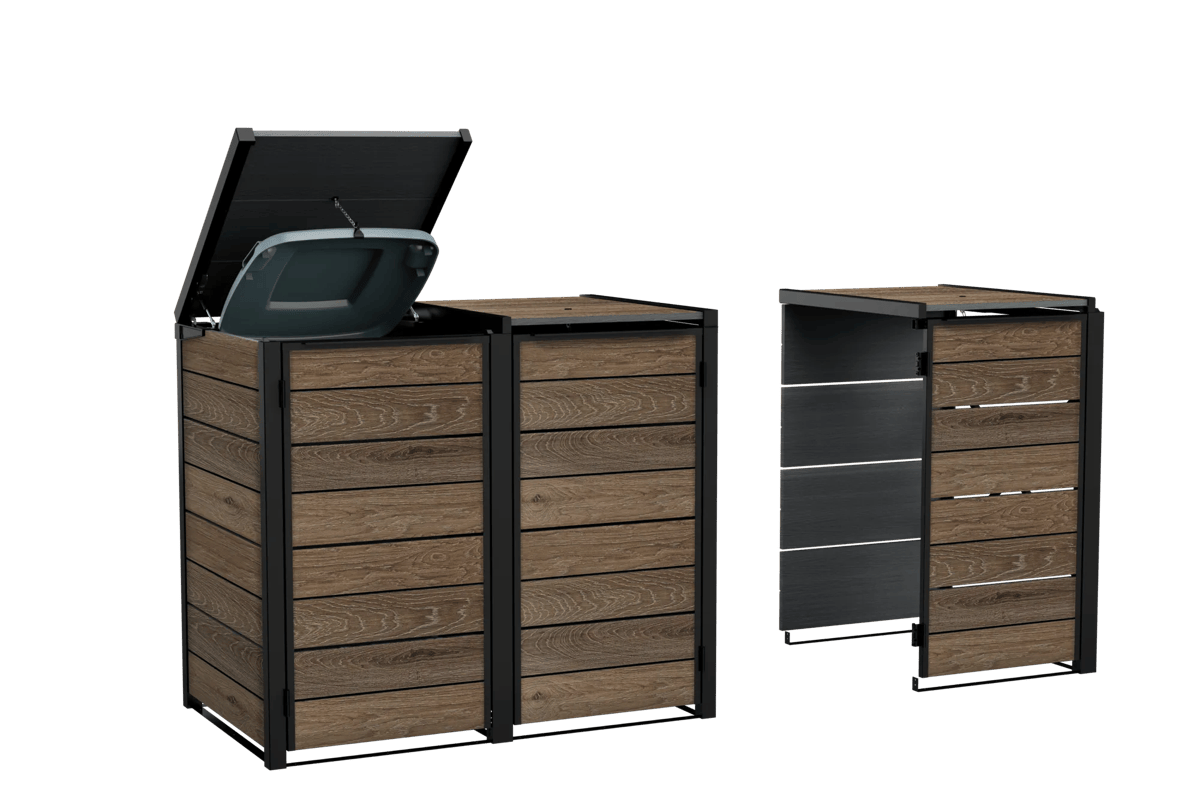 240L Bin Hideaway Extension - Walnut Brown