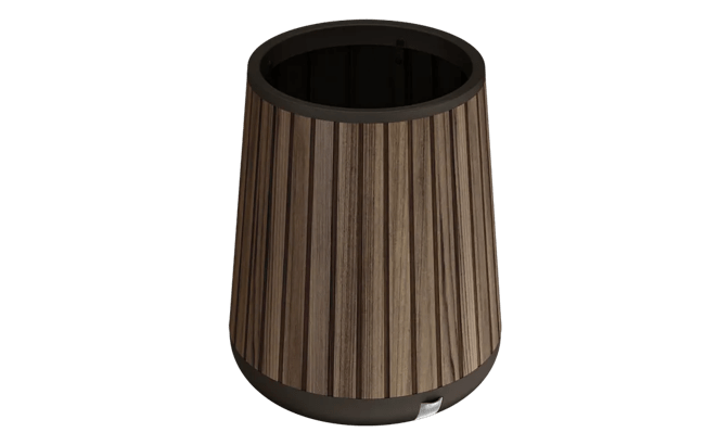 Self Watering Rosewood Brown Conical Planter - Keter US