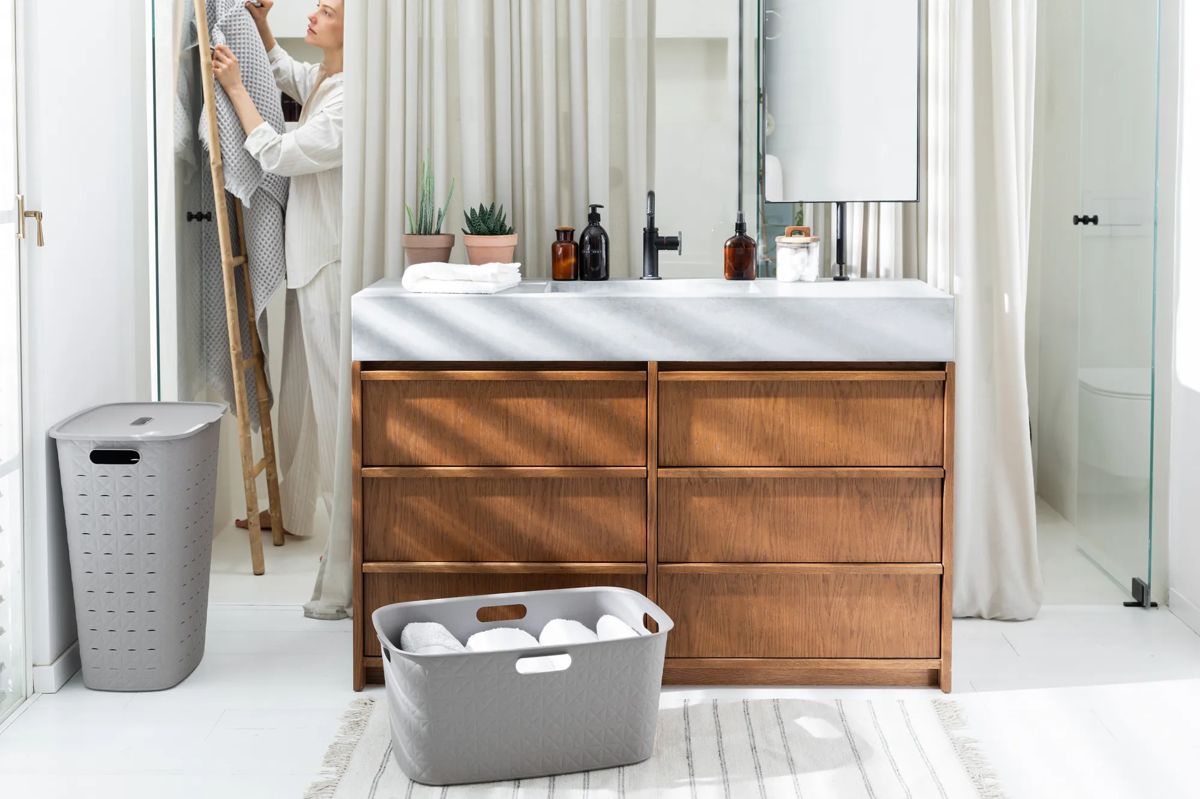 Softex Wasmand 45L - Taupe
