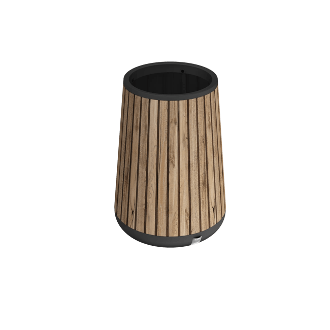 Self Watering Pine Brown Conical Tall Planter - Keter US