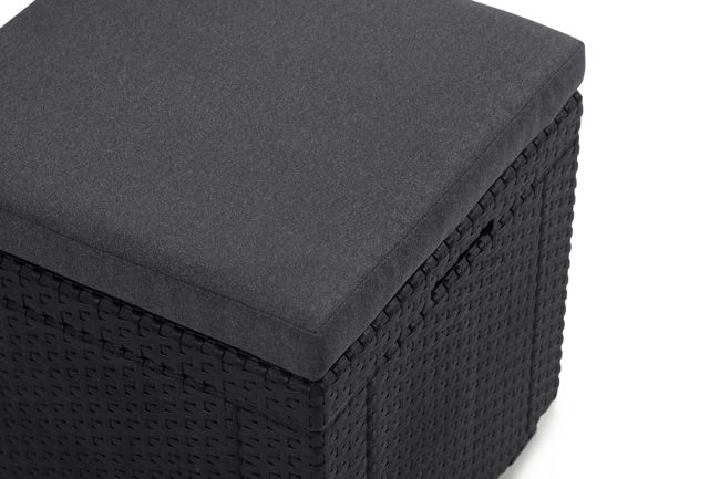 Cube Aufbewahrungstisch 42x42x39cm - Graphit