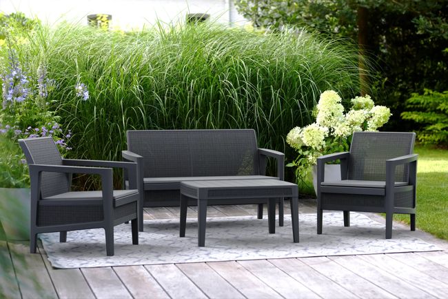 Atlas Linea 4 Seater Lounge Set - Graphite