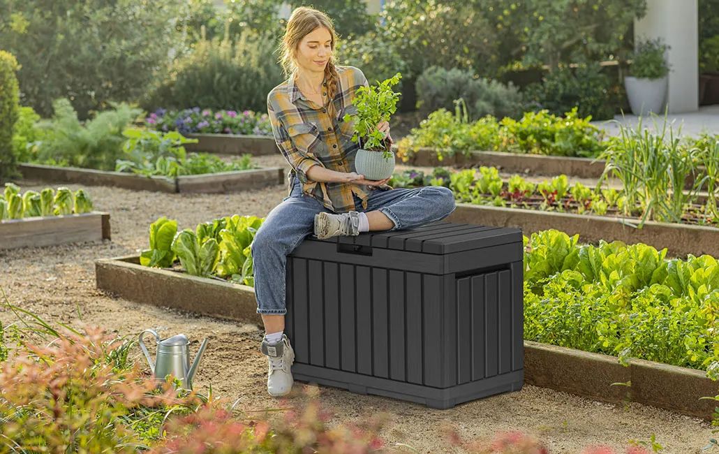 Kentwood 190L Aufbewahrungsbox - Graphit
