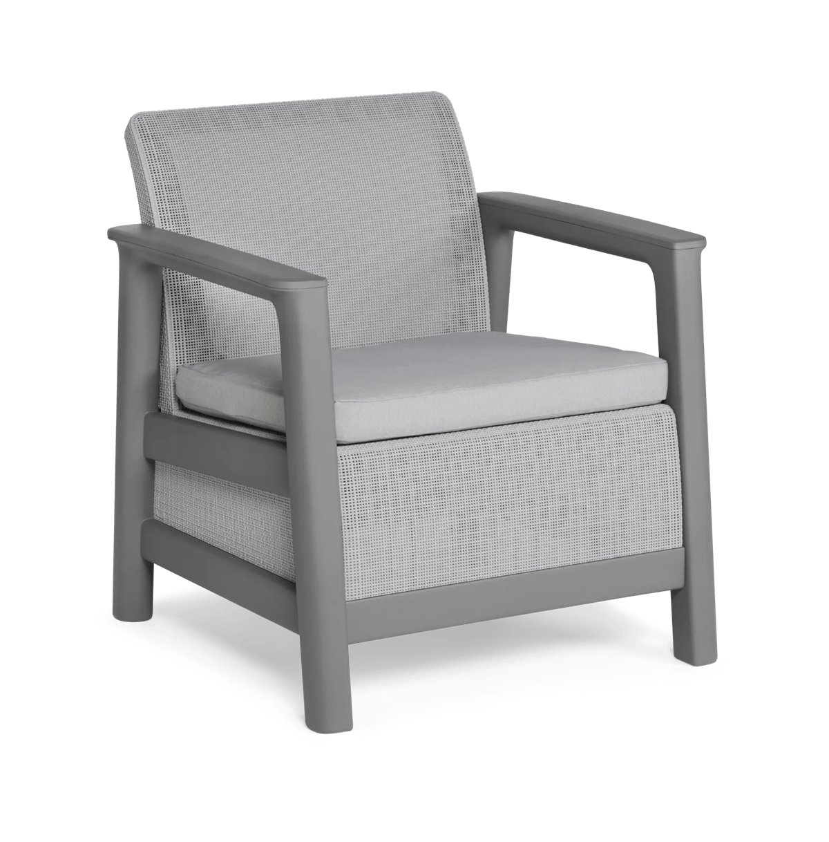 Scandi Linea Loungestoel - 2 stuks - Lichtgrijs
