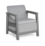 Scandi Linea Loungestoel - 2 stuks - Lichtgrijs