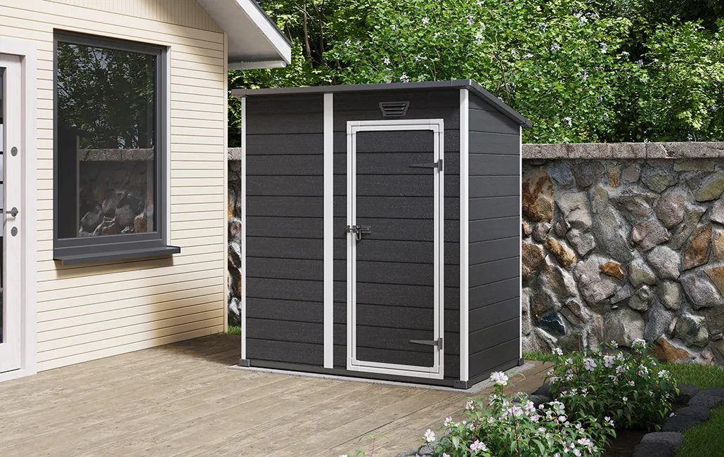 Essential Storage Shed - 6x4 Storage Shed Black - Keter Canada