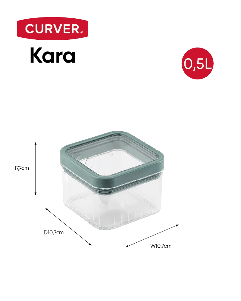 Kara Voorraadbus 0,5L - Blauw