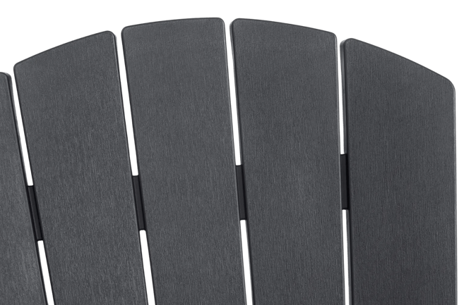 Troy Adirondack Tuinstoel - 81x93x96,5cm - Antraciet