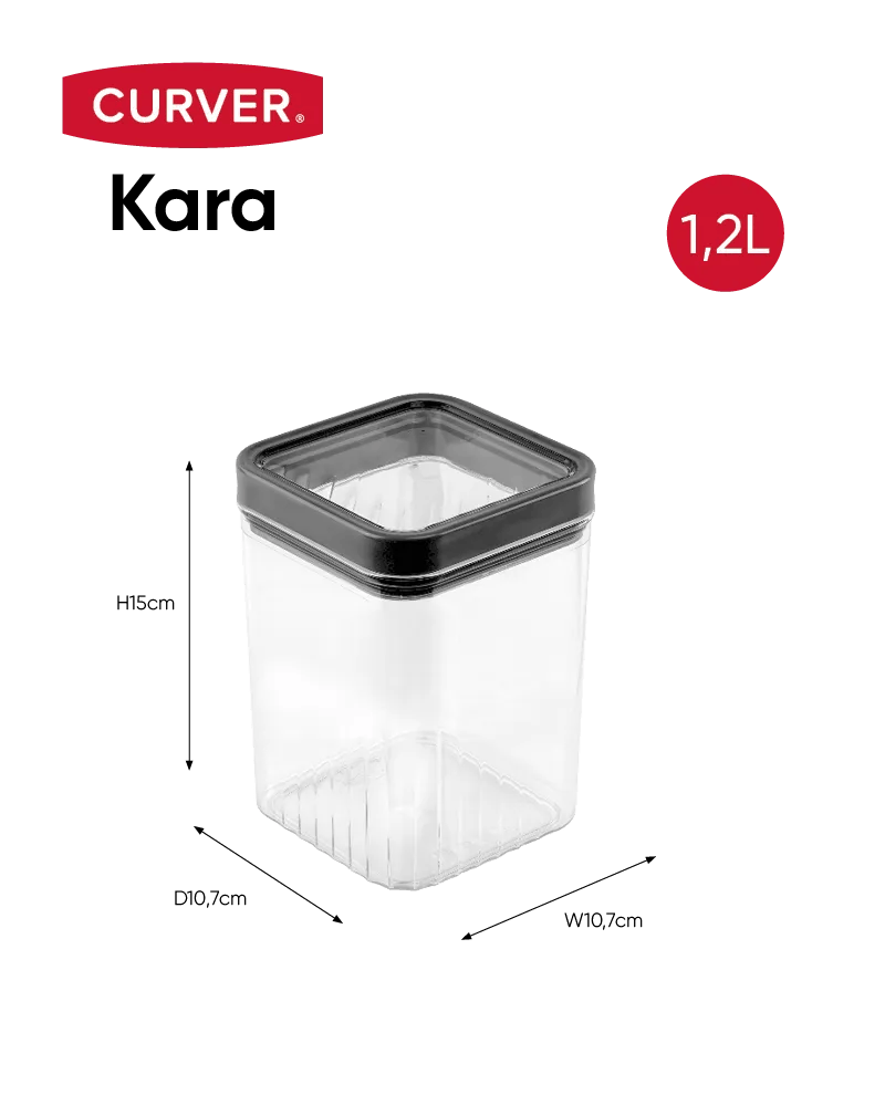Kara Voorraadbus 1,2L - Antraciet