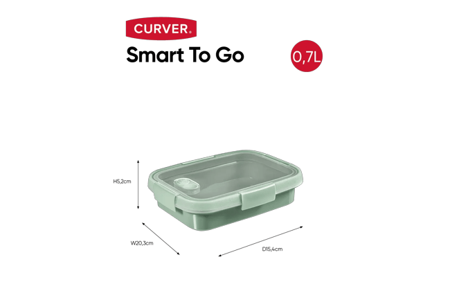 Smart to Go Lunchbox 0,7L - Groen
