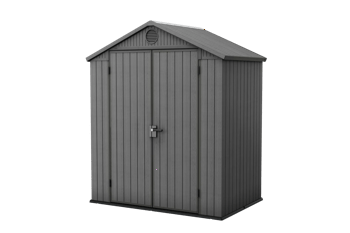 Darwin 6x4 Storage Shed - Graphite - Medium Sheds