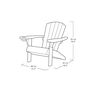 Alpine Adirondack Chair - Grey