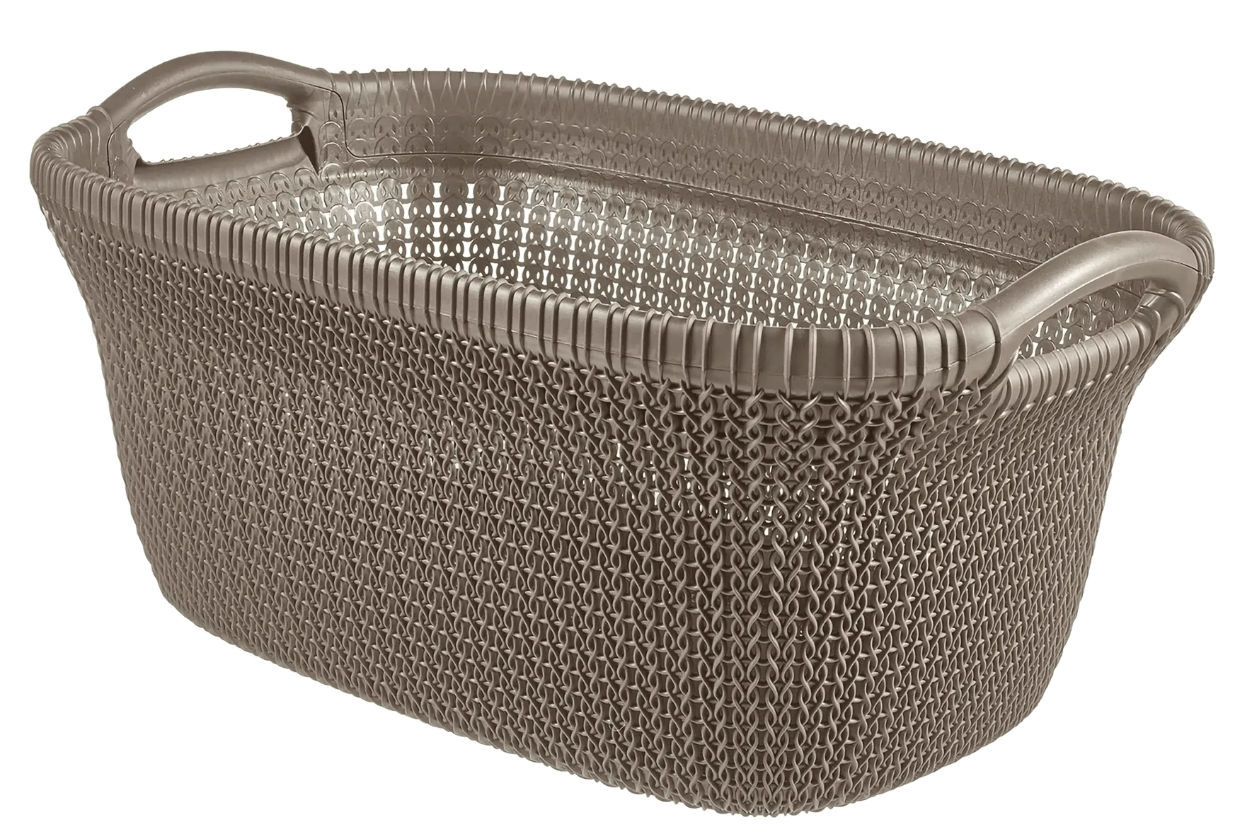 Knit Wasmand 40L - Bruin