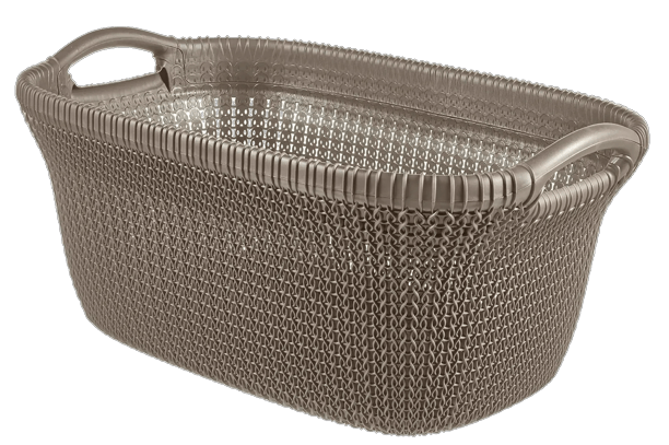 Knit Wasmand 40L - Bruin - Wasmanden