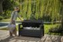 Graphite 60 Gallon Outdoor Storage Bench - Keter US