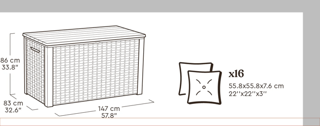 Buy Java 230 Gallon Storage Deck Box - Keter Canada