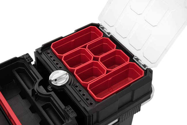 Masterloader Rolling Tool Box with Cantilever Organizer - Keter US