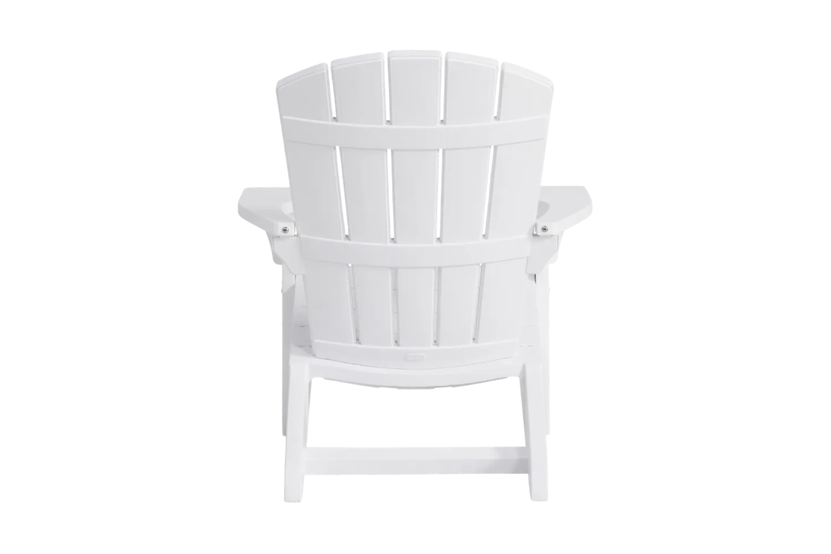 Sillón de exterior Troy Adirondack 80,5x96,5x93 cm - Blanco