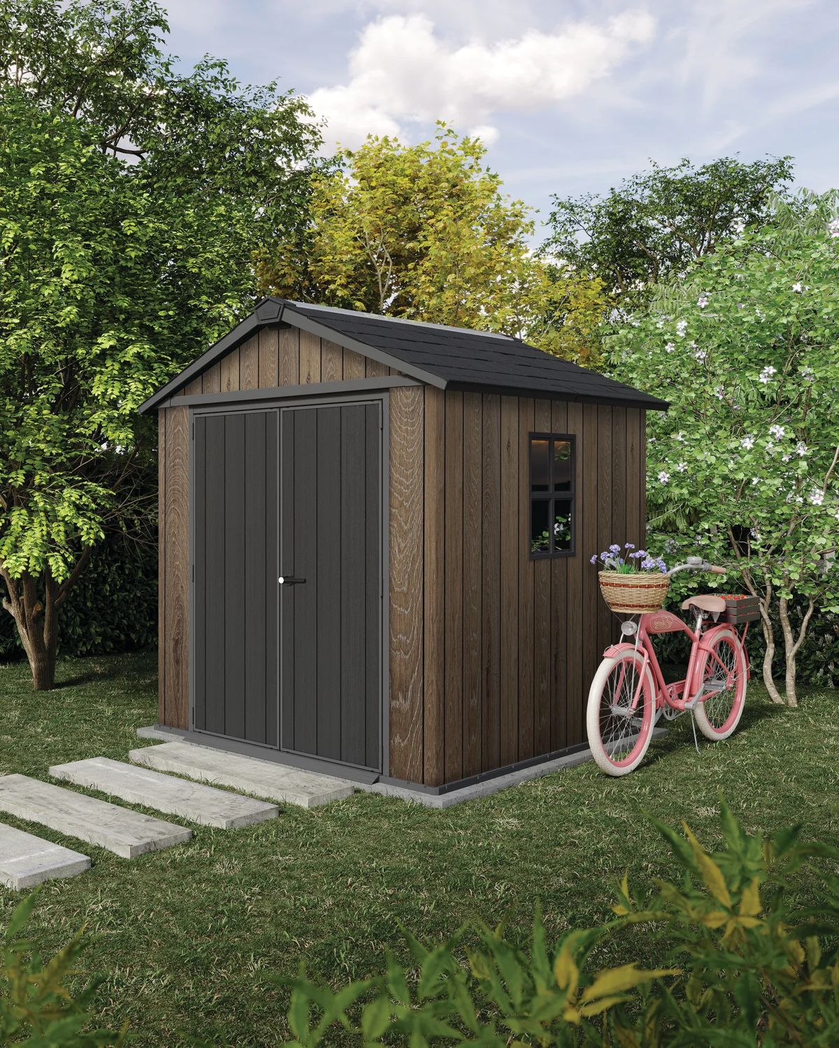 Caseta de exterior Signature Apex 757/775 230X224X246 cm y 4,4m2
 - Marrón