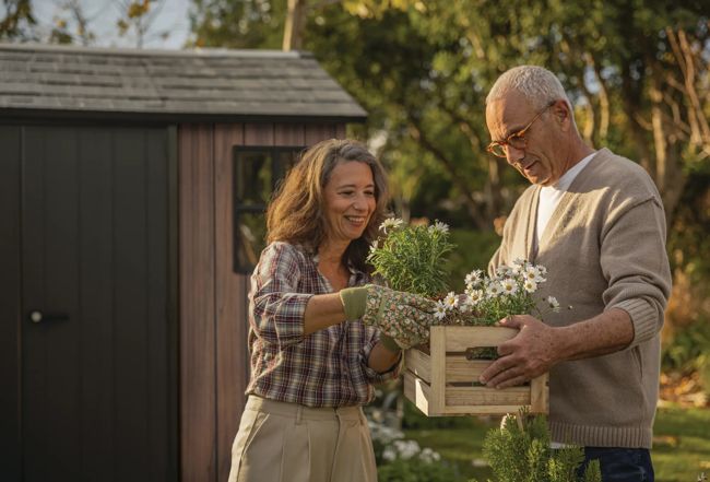 Signature Apex Shed 9x7.5ft - Rosewood