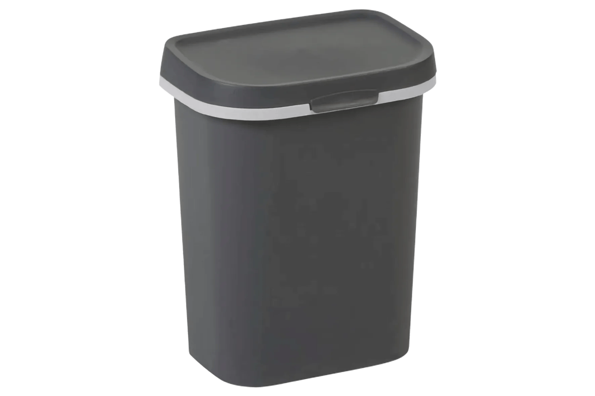 Mistral Flat Afvalbak 10L - Antraciet