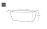 Cotswold Trough Planter 60cm Set of 2 - Marble Green