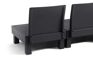 Salon de jardin Elements modulable 2 fauteuils et Table basse - Noir