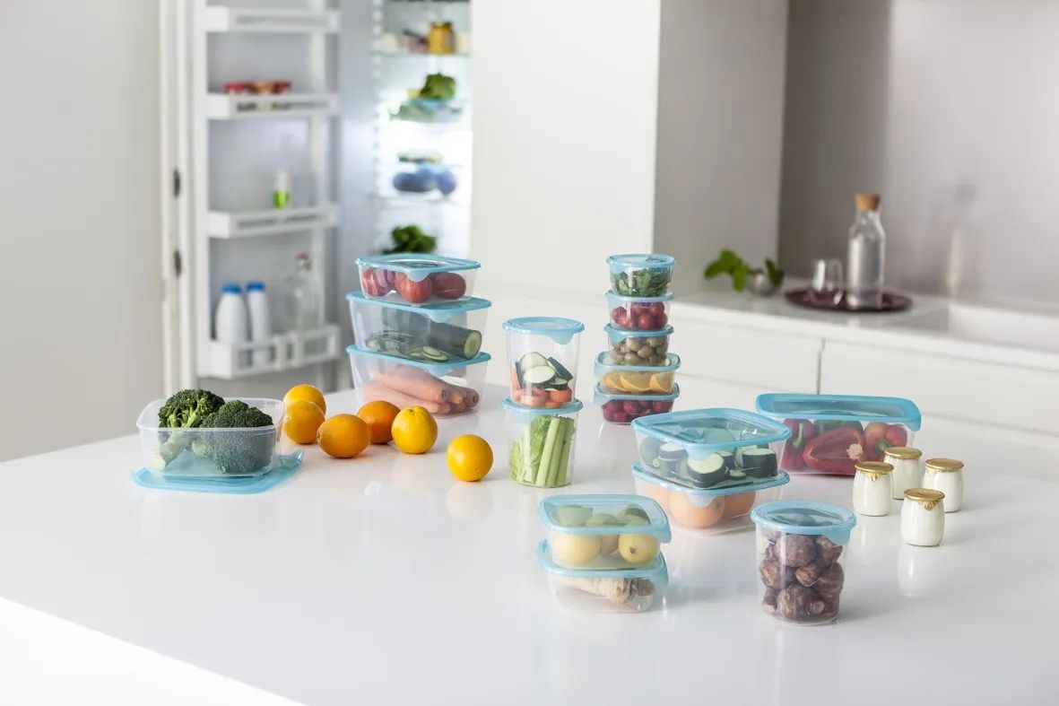 Fresh & Go Vershoudbakjes set 3x1,2L - Transparant