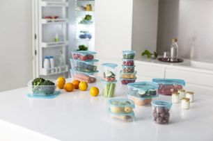 Fresh & Go Vershoudbakjes set 3x1,2L - Transparant - Keuken en koken
