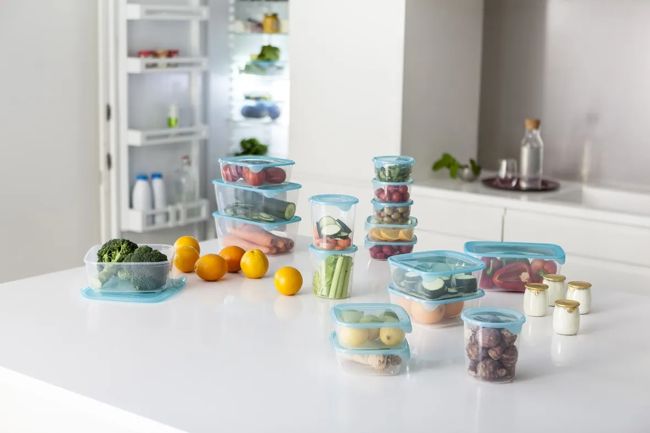 Fresh & Go Vershoudbakjes set 3x1,2L - Transparant