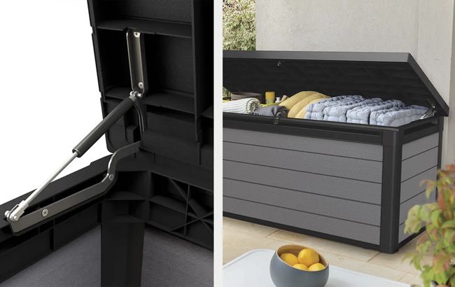 Premier Grey 150 Gallon Storage Deck Box - Keter US