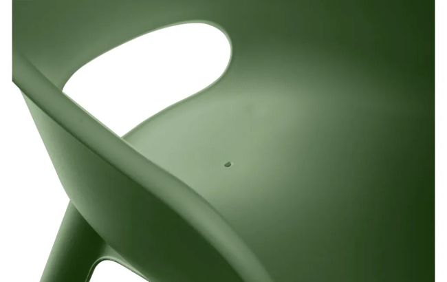 Akola Kuipstoel - set van 2 - 55x56x80cm - Olijfgroen