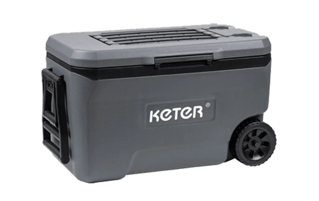 צידנית על גלגלים 47 ליטר - אפור גרפיט