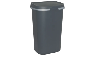 Mistral Flat Afvalbak 50L - Antraciet - Afvalemmers