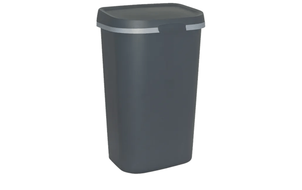 Mistral Flat Afvalbak 50L - Antraciet - Afvalemmers