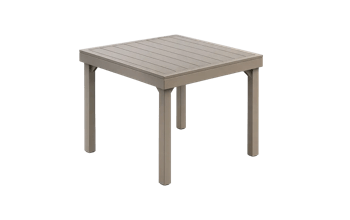 שולחן פלמה אלומיניום נפתח 90/180 - חול - שולחן אוכל נפתח​