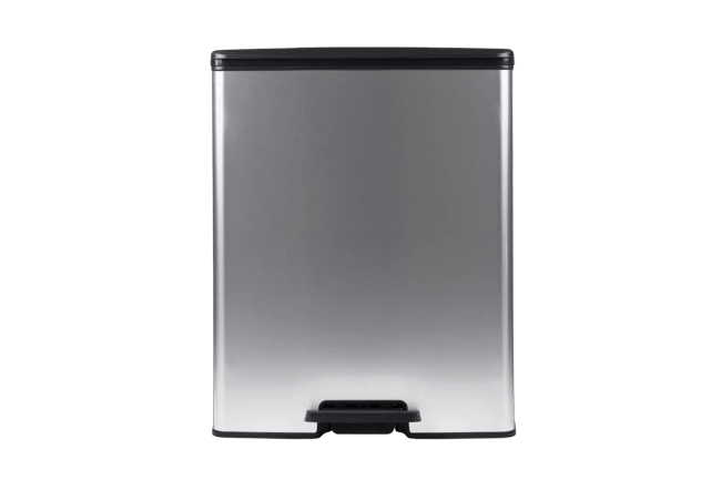 Decobin Prullenbak 65L - Zilver