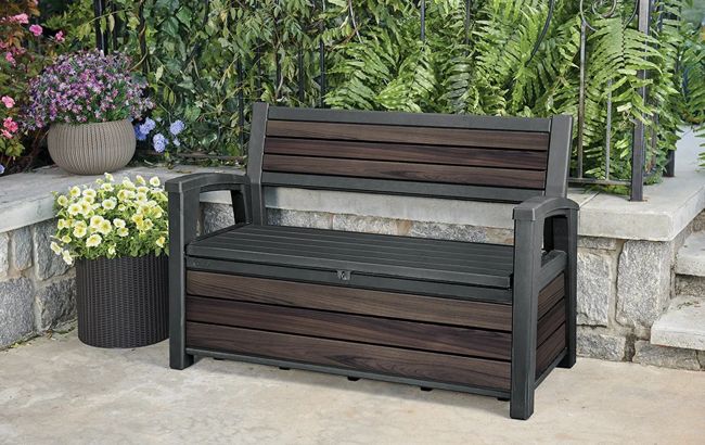 Banco-arcón de exterior Signature 133x61x89 y 227L - Rosewood