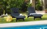 Graphite Pacific Chaise Lounge Set - Keter US