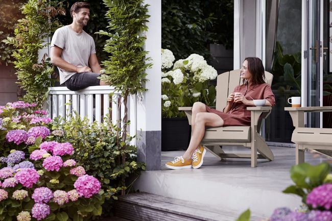 Troy Adirondack Tuinstoel - 81x93x96,5cm - Zand