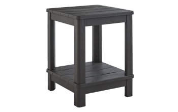 Deluxe Adirondack Side Table - Brown - Outdoor Side Tables