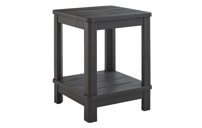 Deluxe Adirondack Two Tier Side Table - Brown - Keter US