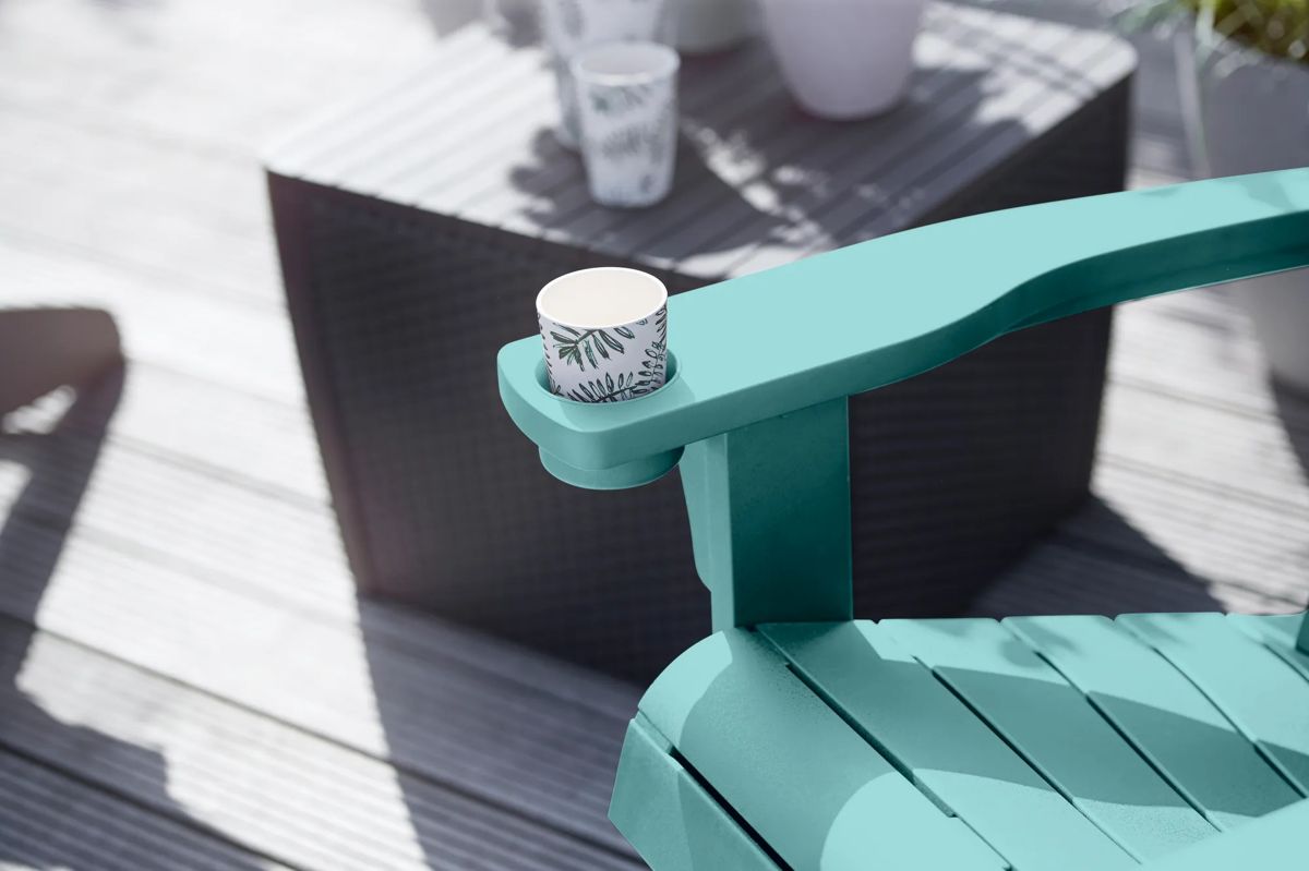 Alpine Adirondack Chair, Set of 2 - Aqua Teal