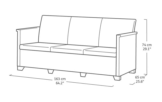 Emma 5 Seater Lounge Set - Grey