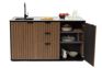Signature Compact Outdoor Kitchen Island - Brown - Keter CA