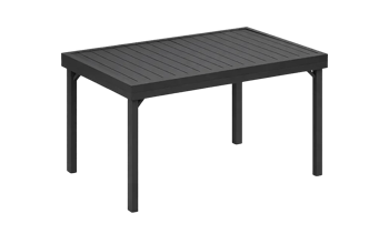 שולחן אלומיניום מדריד נפתח 140/280 - אפור גרפיט - שולחן אוכל נפתח​