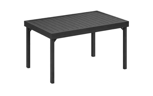 שולחן אלומיניום מדריד נפתח 140/280 - אפור גרפיט